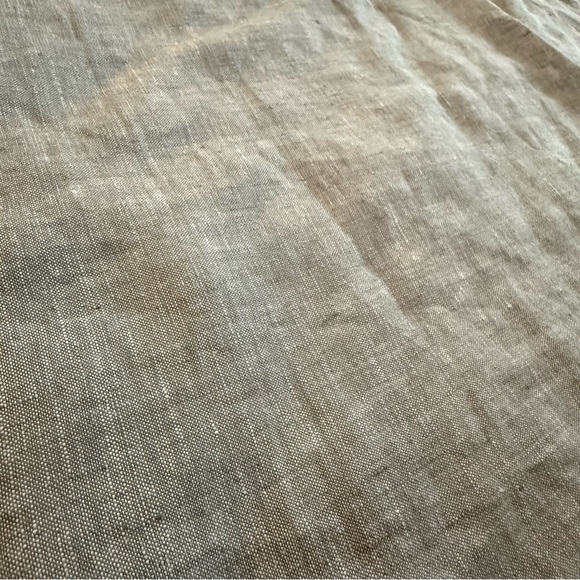 2 pack Pottery Barn Belgian Linen Pillow Shams- Gray 26x26